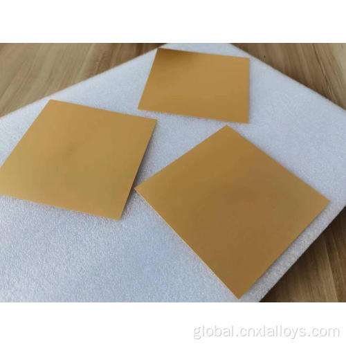 Tungsten-copper Gold Plating Thickness W-Cu alloy gold-plated parts Factory